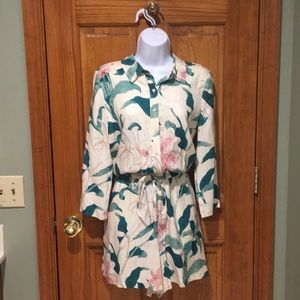 Tropical Flowered Romper